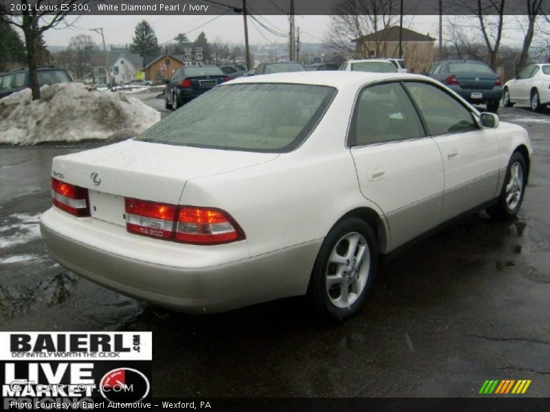 White Diamond Pearl / Ivory 2001 Lexus ES 300