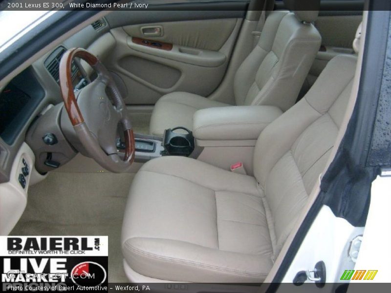 White Diamond Pearl / Ivory 2001 Lexus ES 300