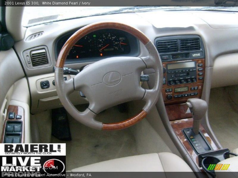 White Diamond Pearl / Ivory 2001 Lexus ES 300
