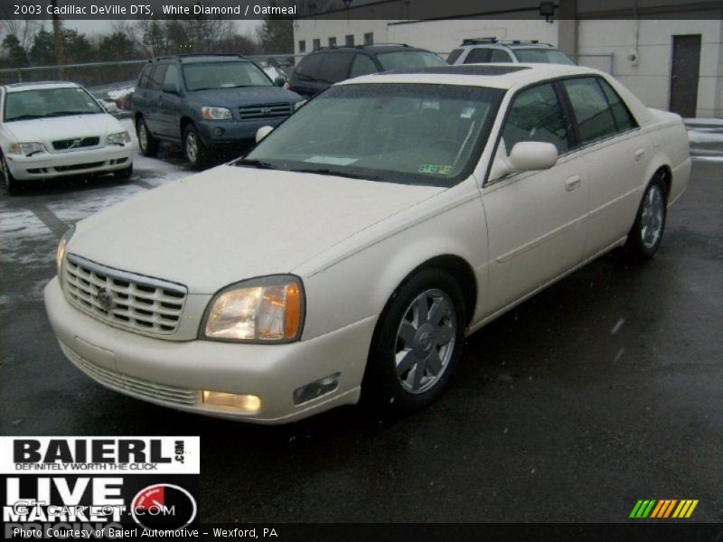 White Diamond / Oatmeal 2003 Cadillac DeVille DTS