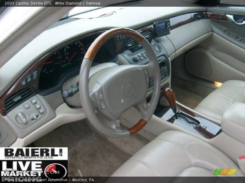 White Diamond / Oatmeal 2003 Cadillac DeVille DTS