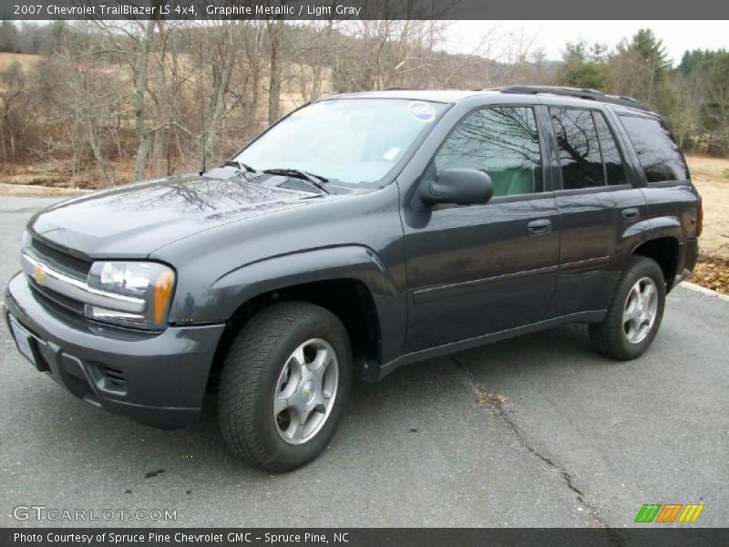 Graphite Metallic / Light Gray 2007 Chevrolet TrailBlazer LS 4x4