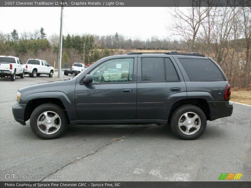 Graphite Metallic / Light Gray 2007 Chevrolet TrailBlazer LS 4x4