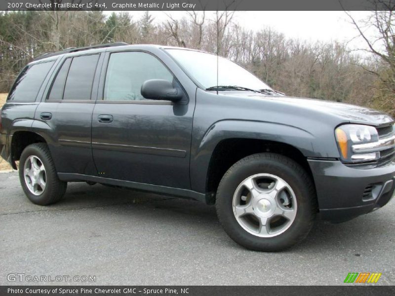 Graphite Metallic / Light Gray 2007 Chevrolet TrailBlazer LS 4x4