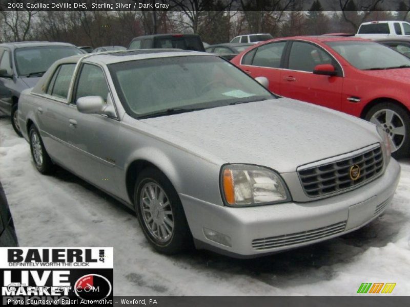 Sterling Silver / Dark Gray 2003 Cadillac DeVille DHS