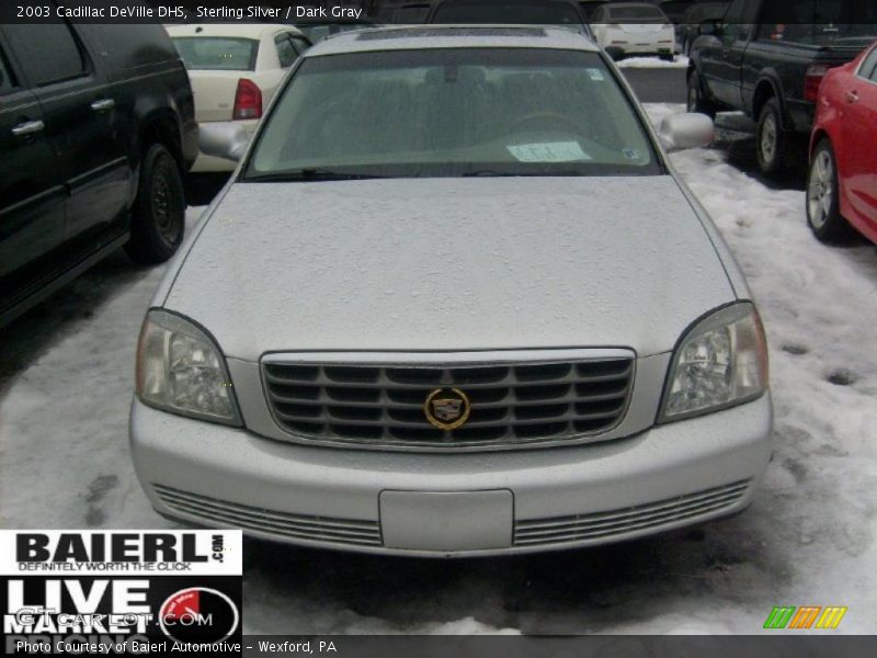 Sterling Silver / Dark Gray 2003 Cadillac DeVille DHS