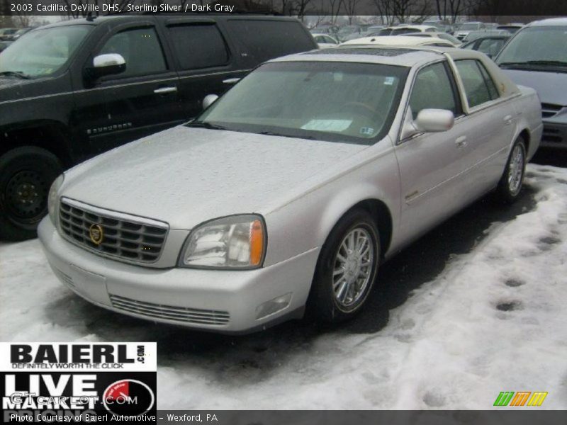 Sterling Silver / Dark Gray 2003 Cadillac DeVille DHS