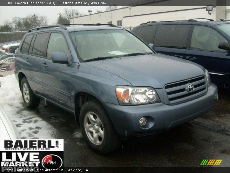 Bluestone Metallic / Ash Gray 2006 Toyota Highlander 4WD