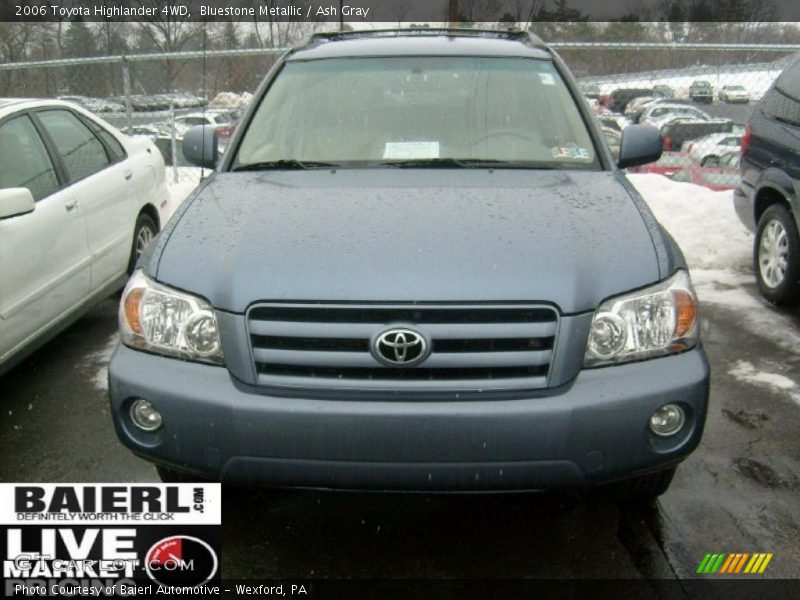 Bluestone Metallic / Ash Gray 2006 Toyota Highlander 4WD