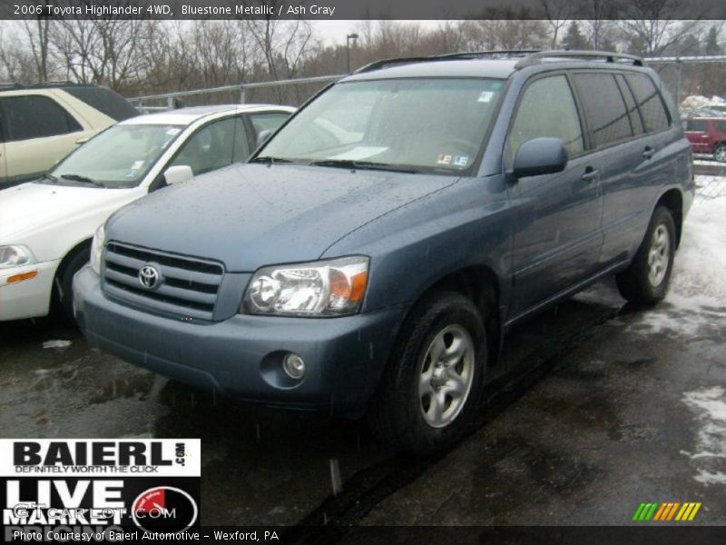 Bluestone Metallic / Ash Gray 2006 Toyota Highlander 4WD