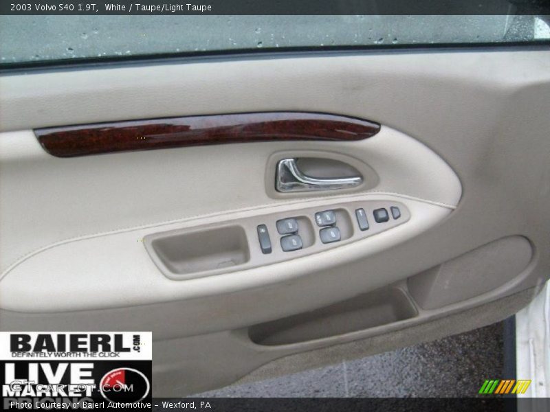 White / Taupe/Light Taupe 2003 Volvo S40 1.9T