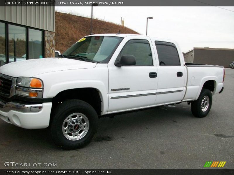 Summit White / Neutral 2004 GMC Sierra 2500HD SLT Crew Cab 4x4