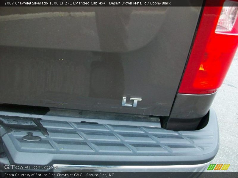 Desert Brown Metallic / Ebony Black 2007 Chevrolet Silverado 1500 LT Z71 Extended Cab 4x4