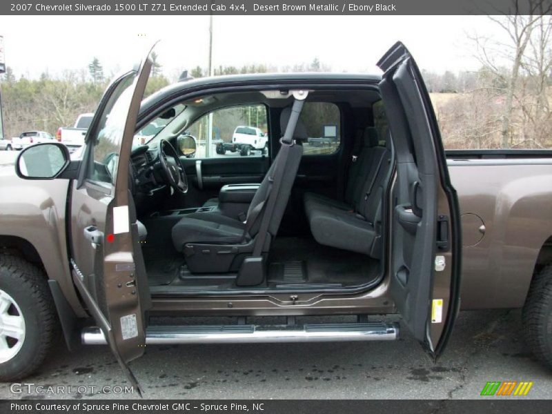 Desert Brown Metallic / Ebony Black 2007 Chevrolet Silverado 1500 LT Z71 Extended Cab 4x4