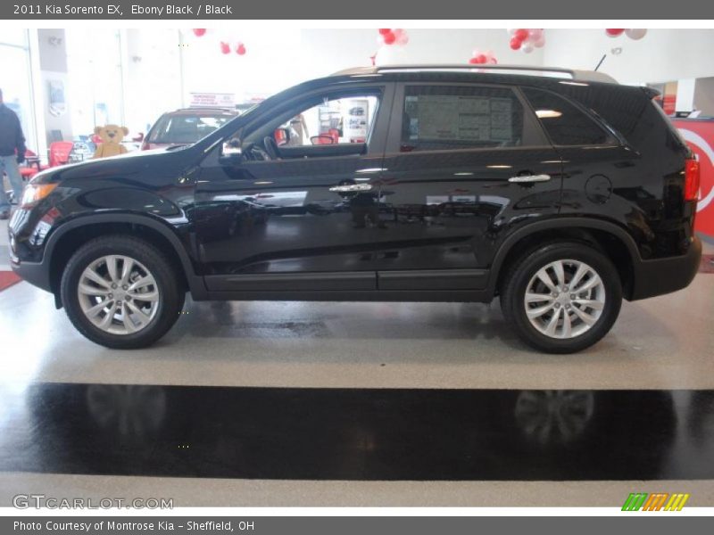 Ebony Black / Black 2011 Kia Sorento EX