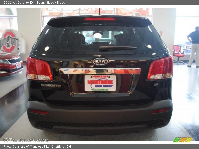 Ebony Black / Black 2011 Kia Sorento EX