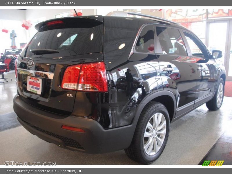 Ebony Black / Black 2011 Kia Sorento EX
