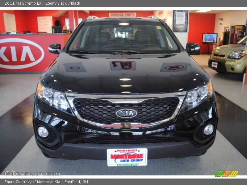 Ebony Black / Black 2011 Kia Sorento EX