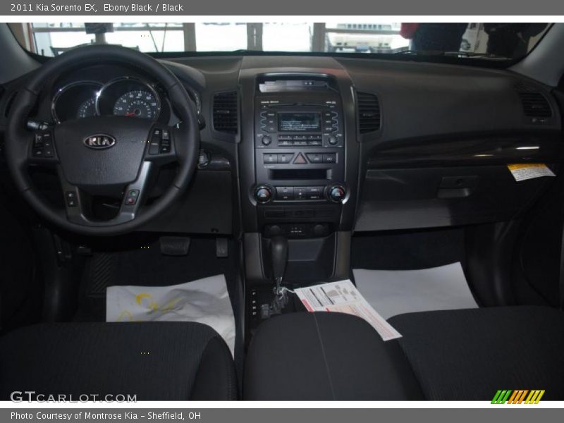 Ebony Black / Black 2011 Kia Sorento EX