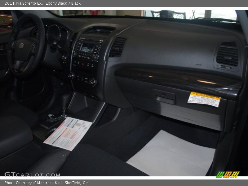 Ebony Black / Black 2011 Kia Sorento EX