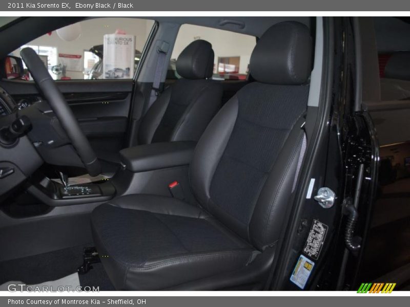 Ebony Black / Black 2011 Kia Sorento EX