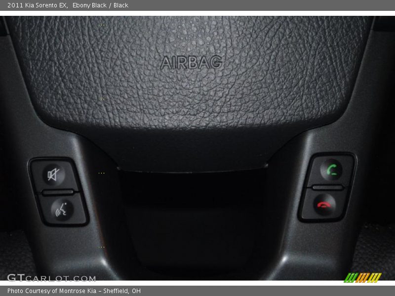 Ebony Black / Black 2011 Kia Sorento EX