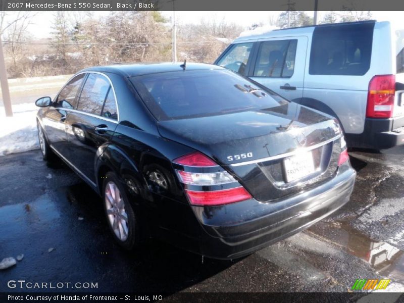 Black / Black 2007 Mercedes-Benz S 550 Sedan