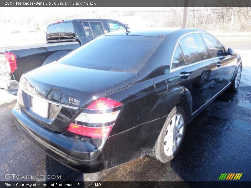 Black / Black 2007 Mercedes-Benz S 550 Sedan
