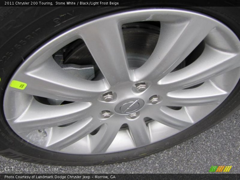 Stone White / Black/Light Frost Beige 2011 Chrysler 200 Touring