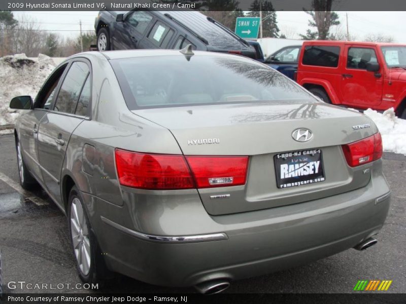 Natural Khaki Green / Camel 2009 Hyundai Sonata Limited V6