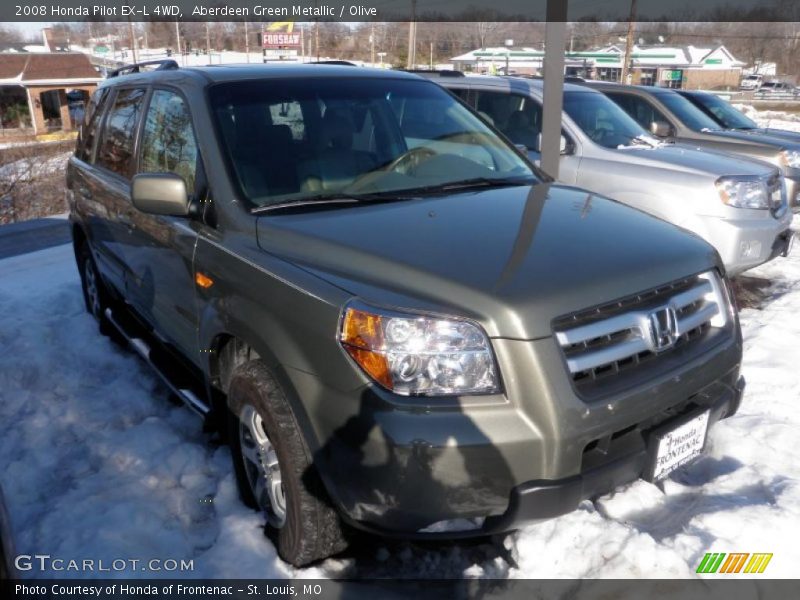 Aberdeen Green Metallic / Olive 2008 Honda Pilot EX-L 4WD