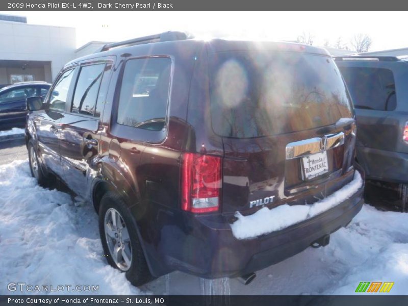 Dark Cherry Pearl / Black 2009 Honda Pilot EX-L 4WD