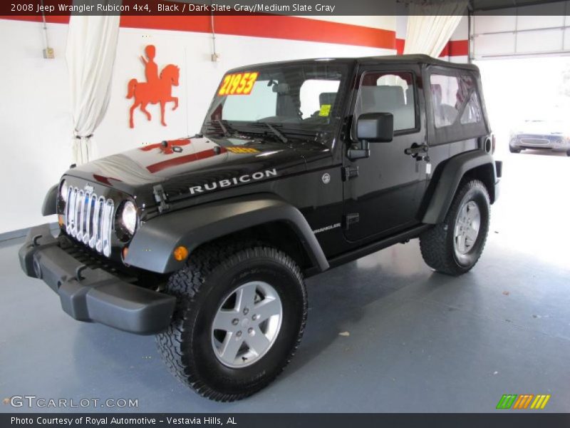 Black / Dark Slate Gray/Medium Slate Gray 2008 Jeep Wrangler Rubicon 4x4