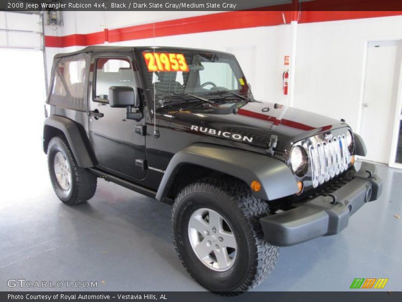 Black / Dark Slate Gray/Medium Slate Gray 2008 Jeep Wrangler Rubicon 4x4