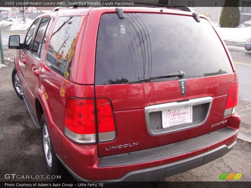 Vivid Red Metallic / Light Parchment 2003 Lincoln Aviator Luxury AWD