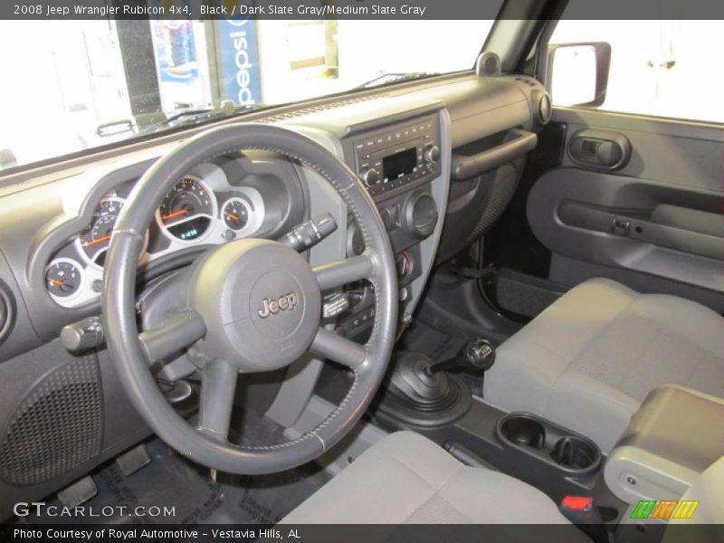 Black / Dark Slate Gray/Medium Slate Gray 2008 Jeep Wrangler Rubicon 4x4