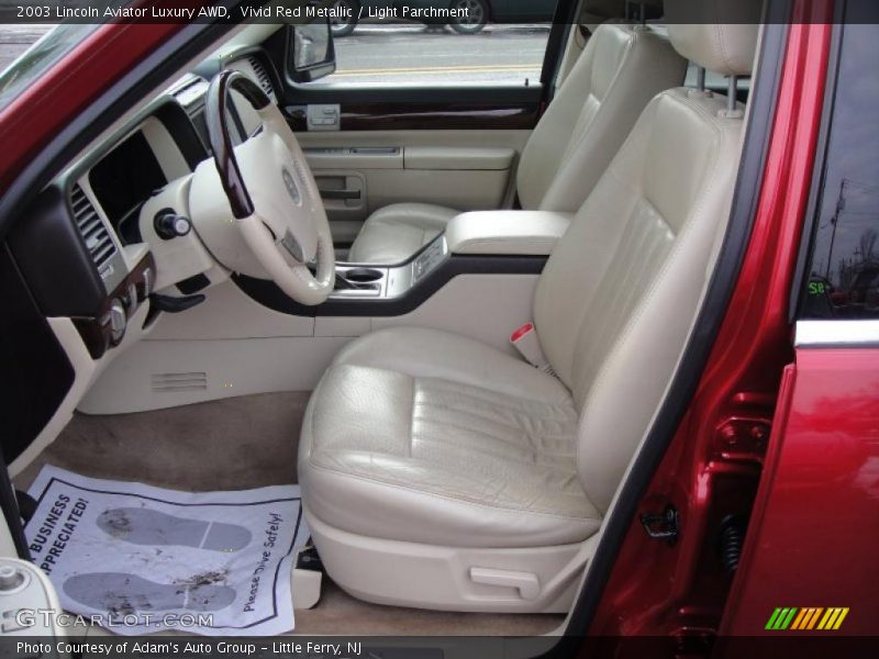 Vivid Red Metallic / Light Parchment 2003 Lincoln Aviator Luxury AWD