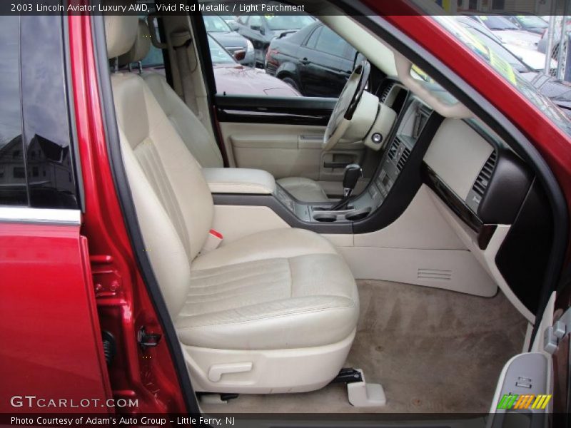 Vivid Red Metallic / Light Parchment 2003 Lincoln Aviator Luxury AWD
