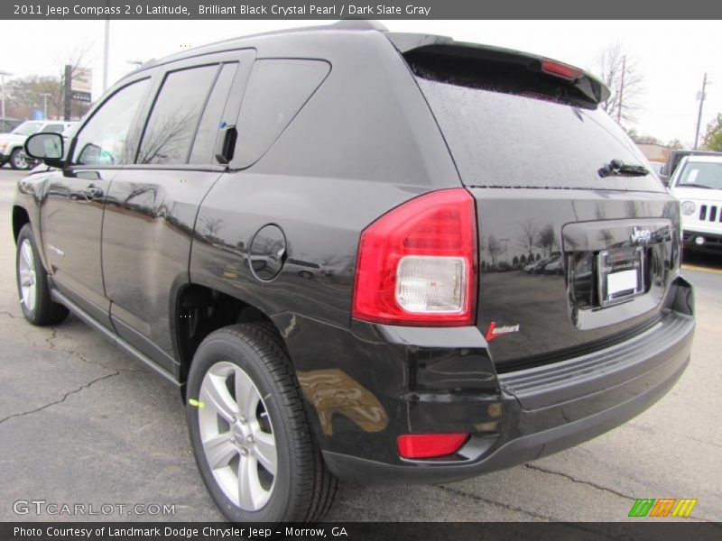 Brilliant Black Crystal Pearl / Dark Slate Gray 2011 Jeep Compass 2.0 Latitude