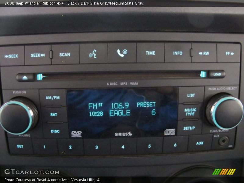 Black / Dark Slate Gray/Medium Slate Gray 2008 Jeep Wrangler Rubicon 4x4