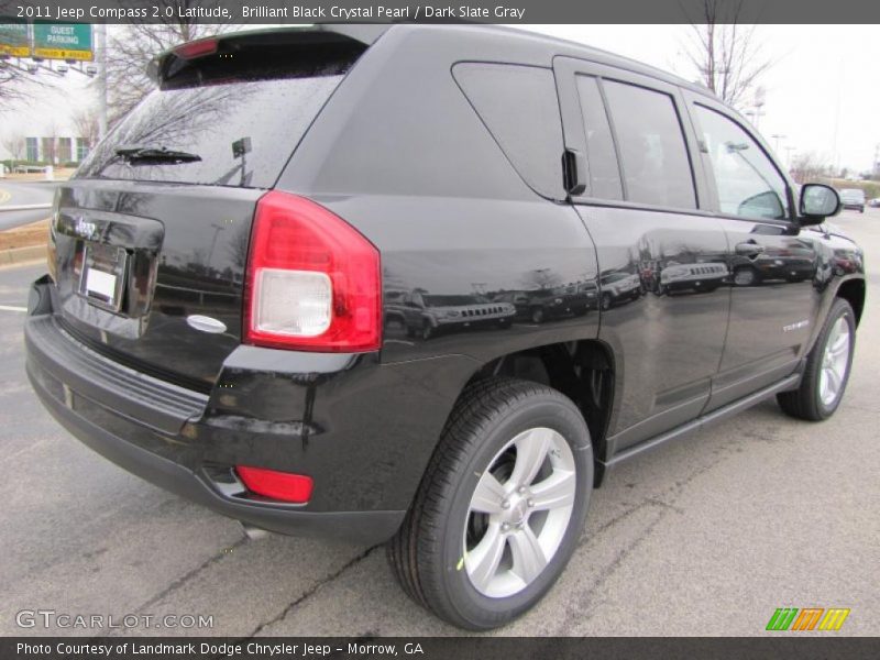 Brilliant Black Crystal Pearl / Dark Slate Gray 2011 Jeep Compass 2.0 Latitude