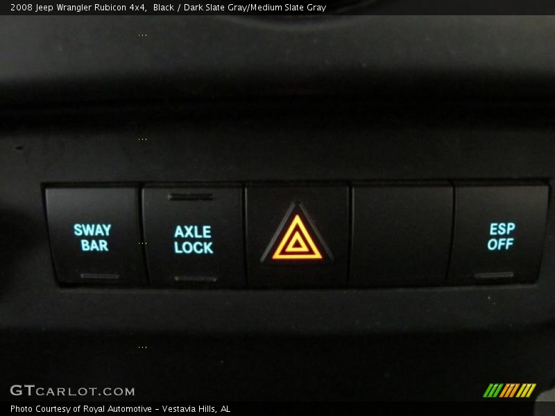 Black / Dark Slate Gray/Medium Slate Gray 2008 Jeep Wrangler Rubicon 4x4