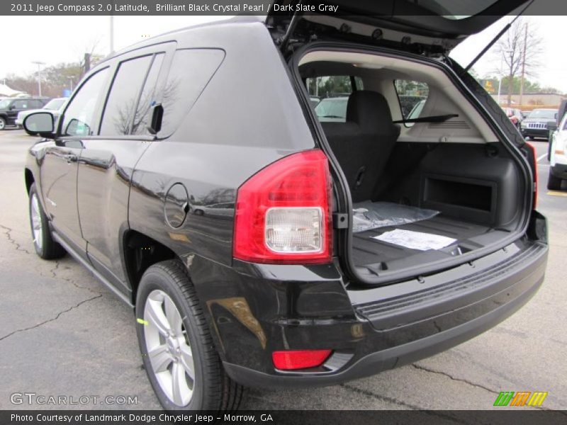 Brilliant Black Crystal Pearl / Dark Slate Gray 2011 Jeep Compass 2.0 Latitude