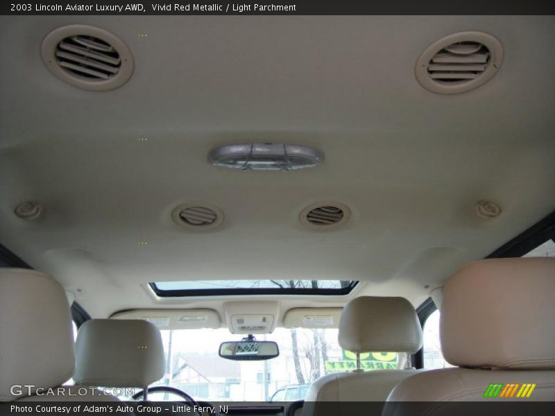 Vivid Red Metallic / Light Parchment 2003 Lincoln Aviator Luxury AWD