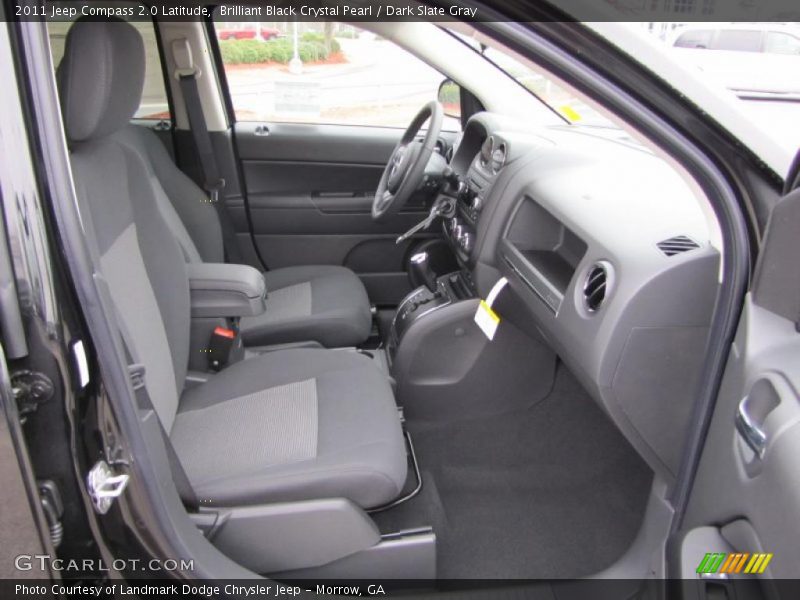 Brilliant Black Crystal Pearl / Dark Slate Gray 2011 Jeep Compass 2.0 Latitude