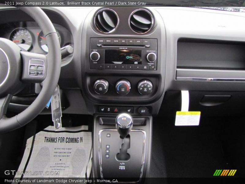 Brilliant Black Crystal Pearl / Dark Slate Gray 2011 Jeep Compass 2.0 Latitude