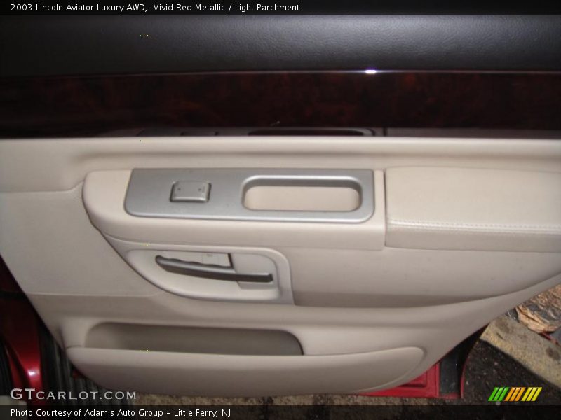 Vivid Red Metallic / Light Parchment 2003 Lincoln Aviator Luxury AWD