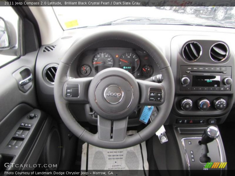 Brilliant Black Crystal Pearl / Dark Slate Gray 2011 Jeep Compass 2.0 Latitude