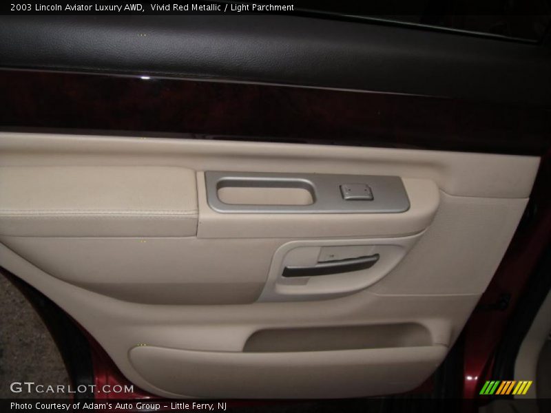 Vivid Red Metallic / Light Parchment 2003 Lincoln Aviator Luxury AWD