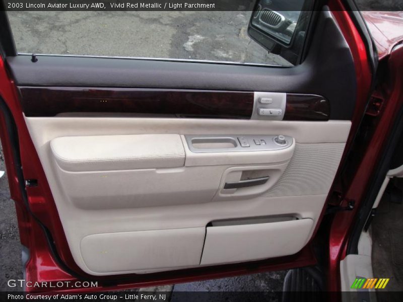 Vivid Red Metallic / Light Parchment 2003 Lincoln Aviator Luxury AWD